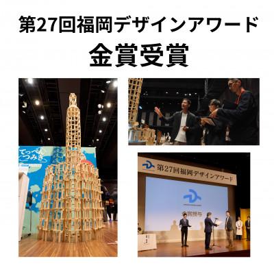 ふるさと納税 福岡市 福岡市産材ヒノキの0歳から大人まで楽しめる「てっぺんつみき」75枚セット XM002