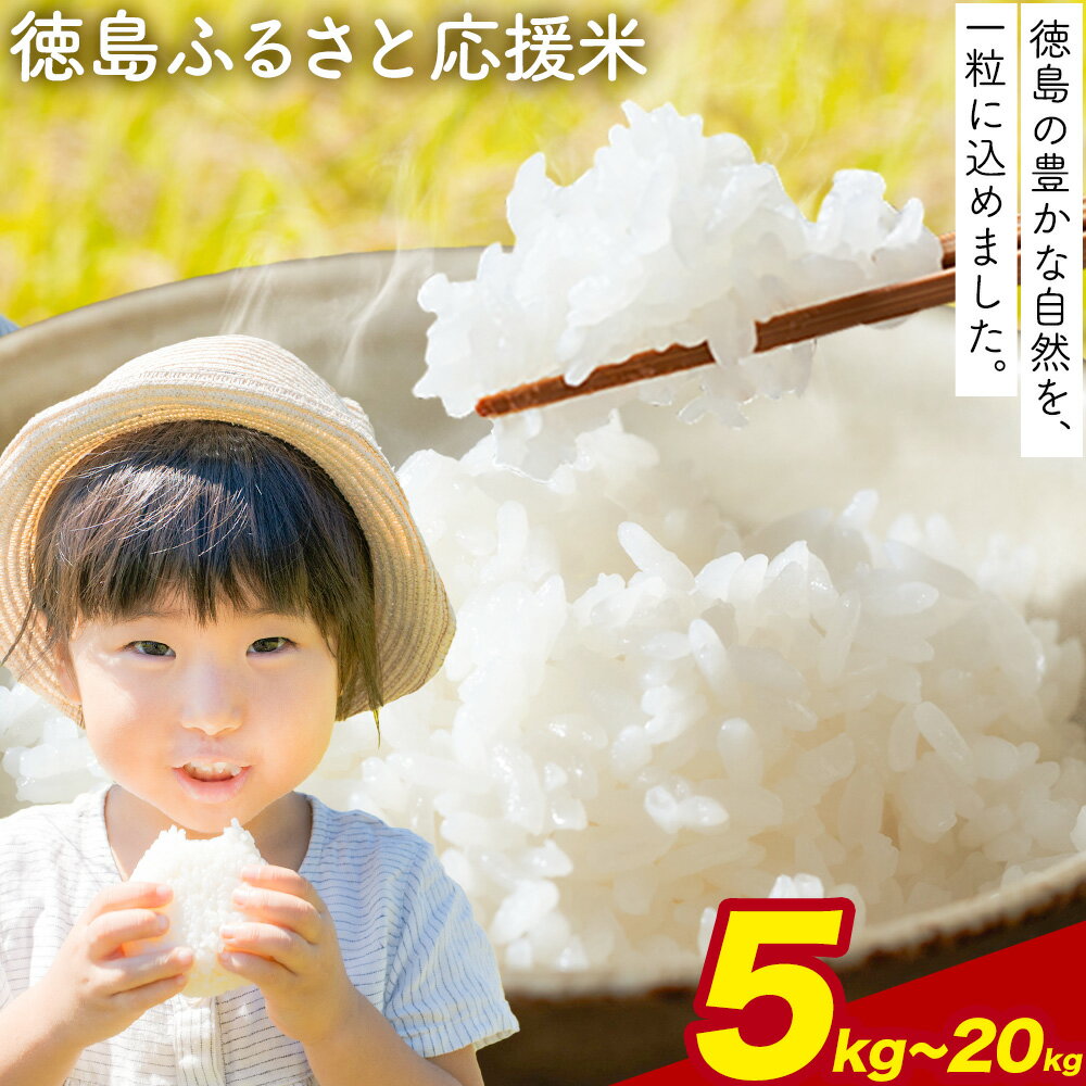 【ふるさと納税】★先行予約★白米 徳島ふるさと応援米 選べる 5kg 10kg 20kg《2026年11月以降順次出荷》 生活応援企画 米 精米 送料無料 徳島県 佐那河内村 白米 ブレンド米 こめ コメ お米
