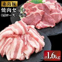 【ふるさと納税】糸島豚の焼肉セット1.6kg(肩ロース800g/バラ800g)糸島市 / JA糸島産直市場 伊都菜彩[AED004] 12000円