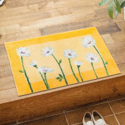 ふるさと納税 海南市 玄関マット　50×80cm　ウィルトン織り　日本製　風水　イノセントデイジー