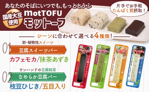 【定期便：12回】【たんぱく質】なめらか豆腐バー「モットーフ」五目入り×３本