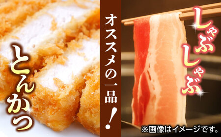 【6回定期便】豚帝 リブ ロース＆ロース ブロック (半頭分) 約5kg【KRAZY MEAT(小田畜産)】[ZCP127]