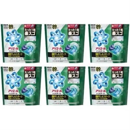 P＆G アリエールジェルボールプロ 部屋干し用 つめかえ テラジャンボサイズ(89個入り)×6個【1669238】
