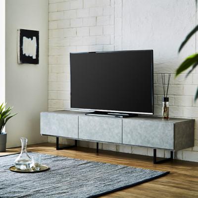 ふるさと納税 大川市 テレビボード幅180セラミック調　国産家具　BR/GY