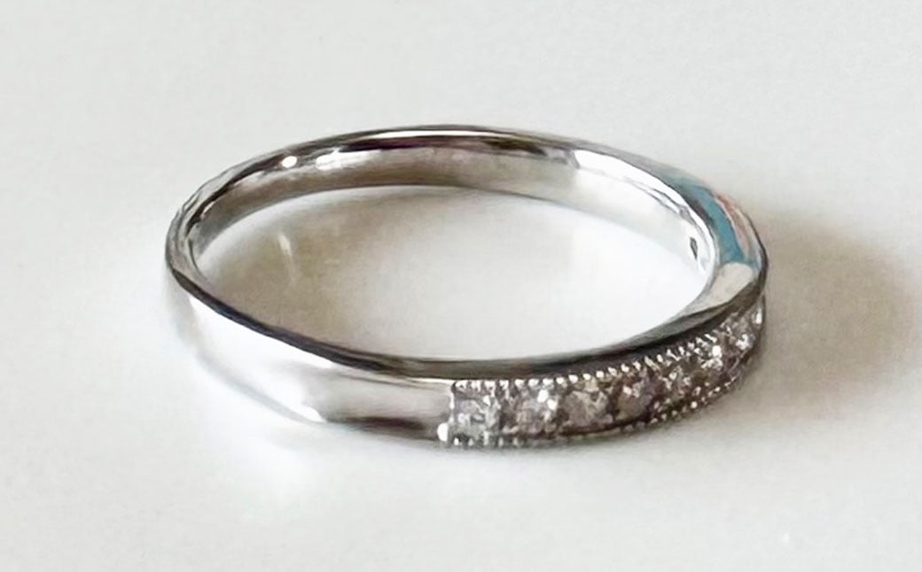 プラチナダイヤモンドリング ハーフエタニティーリング 0.20カラット 【AK-5572/0005】 