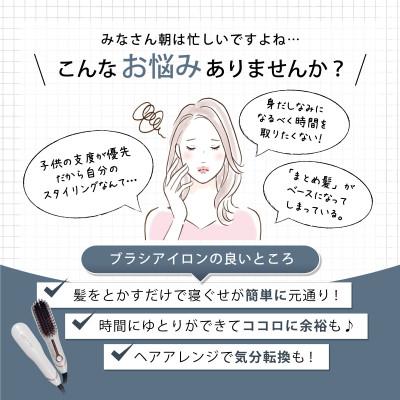 ふるさと納税 藤枝市 ケアライズ　ミニブラシ型ヘアアイロン(ホワイト)【B-50J】 |  | 01
