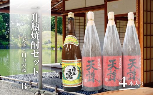 【ふるさと納税】天誅・白玉の露（一升瓶）4本セットB 3080-3