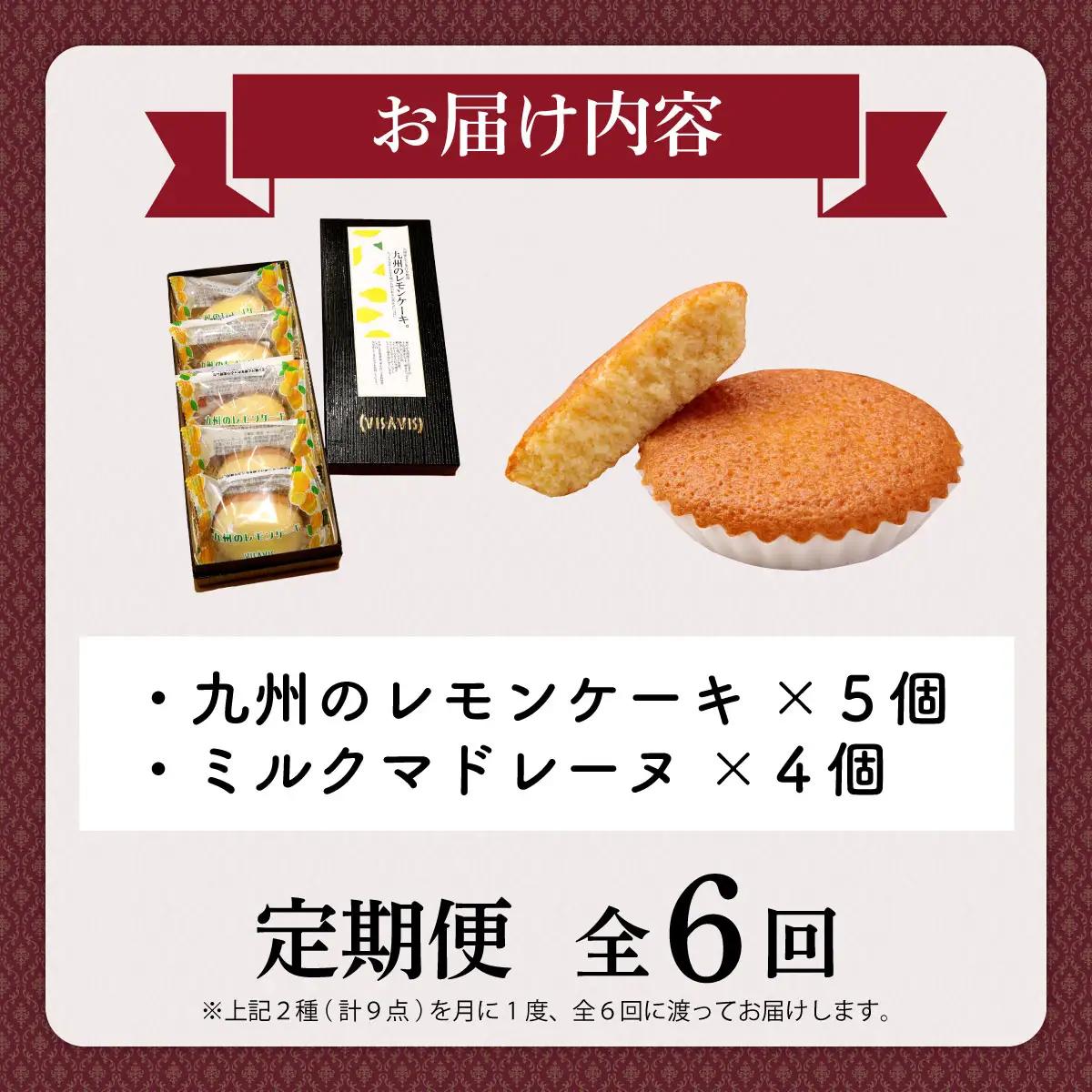  ＜定期便・全6回＞焼き菓子 2種セット 計9点【VISAVIS】