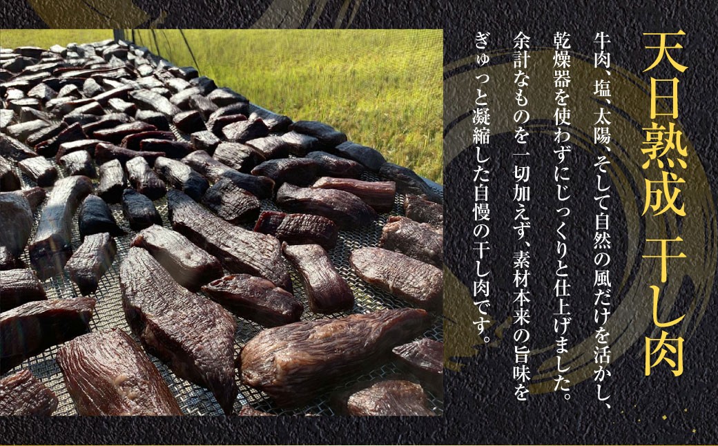 【6ヶ月定期便】【奈義町産牛】干し肉切っちゃいました 500g（125g×4パック）食べきりサイズ