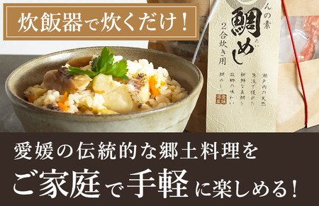 瀬戸内産 鯛めし(２合用)1食セット [VA00440]
