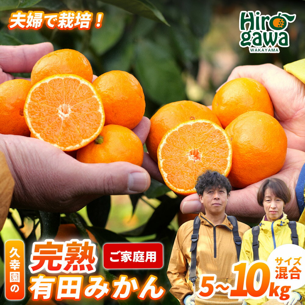 【ふるさと納税】 完熟 有田 みかん 訳あり 久幸園 / 温州みかん 有田みかん 甘い 家庭用 和歌山 柑橘 5kg 10kg 11000円 ※11～1月下旬順次発送 //mandarin