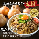 【ふるさと納税】淡路島たまねぎ牛丼6食　【 牛肉 お肉 牛丼 玉ねぎ 惣菜 ジューシーな牛肉 淡路島産たまねぎ 使用 冷凍 】