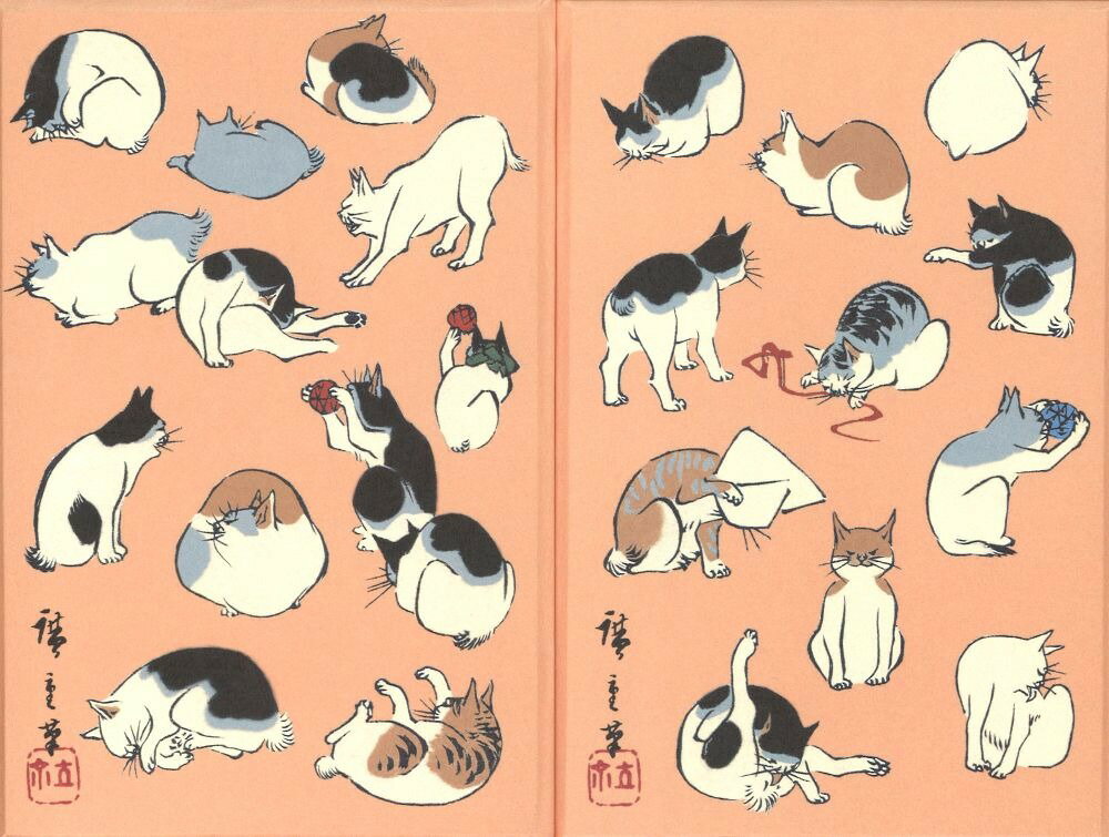 【ふるさと納税】【芸艸堂】和綴じ製本の御朱印帳（歌川広重）＆てぬぐい（青地に白千鳥） | 京都 お土産 和綴じ 御朱印 手ぬぐい 老舗 ご当地 ギフト お祝い 内祝い 芸艸堂 京都府 京都市