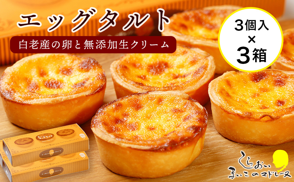 エッグタルト3個入り×3箱セット AR091