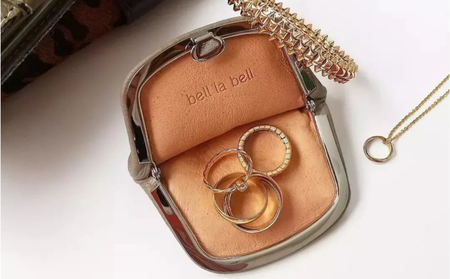 [bell la bell] 押し口小銭入れS (カラー：コーラルオレンジ)