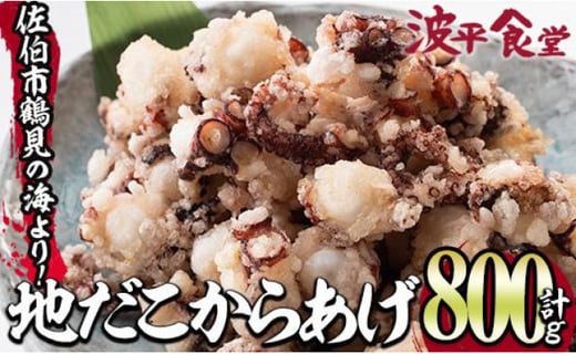豊後佐伯 地だこからあげ (計800g・200g×4P) たこ 蛸 地だこ からあげ 唐揚げ から揚げ 小分け カラアゲ 加工品 シーフード 冷凍 惣菜 おつまみ 大分県 佐伯市 【FZ001】【波平食堂】