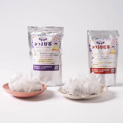 ふるさと納税 小山市 みつる甘茶31P・みつる甘紅茶 12P　藤井博士が開発した驚きの自然の甘さ |  | 01