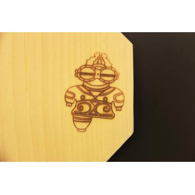 ふるさと納税 つがる市 しゃこちゃん焼き印入り コースター2枚セット [0417] |  | 03