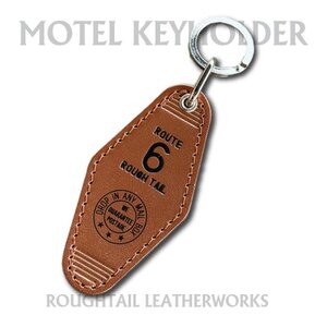 ラフテール【栃木レザー製牛革使用　モーテルキーホルダー】ブラス×ブラック【1712383】