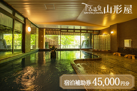 下呂温泉【下呂温泉 山形屋】宿泊補助券（45,000円分）【a018-5】