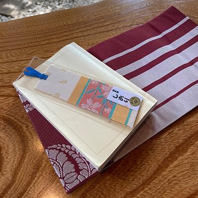 ふるさと納税 筑前町 本場筑前博多織　ブックカバー　A6判サイズ【変献上/平成献上】 |  | 01