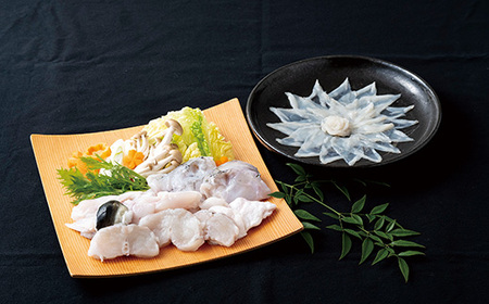【 とらふぐ 】 とらふぐ 刺身 ･ 鍋 セット 薬味付き A112