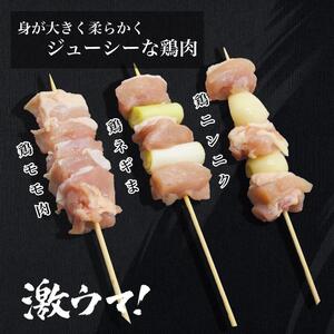 UF11 国産 焼き鳥 ３種３０本セット 鶏肉 個包装 ねぎま にんにく 鶏もも 砂肝 おつまみ バーベキュー BBQ アウトドア 冷凍　真空