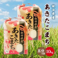 令和5年産秋田県産あきたこまち10kg(5kg×2袋)(五分つき)