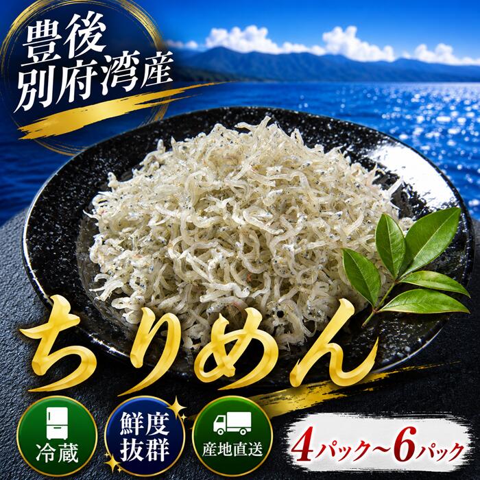 【ふるさと納税】 豊後別府湾ちりめん4パック〜6パック（220g〜330g） 国産 添加物不使用 ／ ちりめん ちりめんじゃこ 小分け 国産 シラス 天日干し おつまみ 10000円 ＜108-703＞