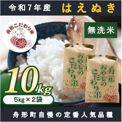 ふるさと納税 舟形町 【無洗米】はえぬき10kg(5kg×2袋)　令和7年産米