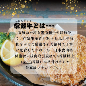茨城県産銘柄牛【常陸牛入り】メンチカツ5枚セット（DE-6）