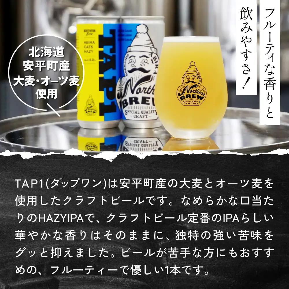 クラフトビール NORTHERN BREW ＜ TAP1(ABIRA OATS HAZY) ＞ 6本 250ml 北海道 安平町 ビール 地ビール 缶ビール 人気 定番 ギフト