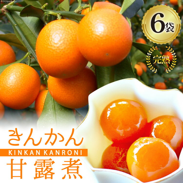 【ふるさと納税】完熟 きんかん 甘露煮 170g×6袋 セット [農林産物直売所 美郷ノ蔵 宮崎県 美郷町 31ab0082] おせち デザート 宮崎県産 美郷産 送料無料 金柑 フルーツ 果物 加工品 おやつ お菓子 手作り 手づくり 詰め合わせ ヨーグルト ギフト プレゼント 贈り物