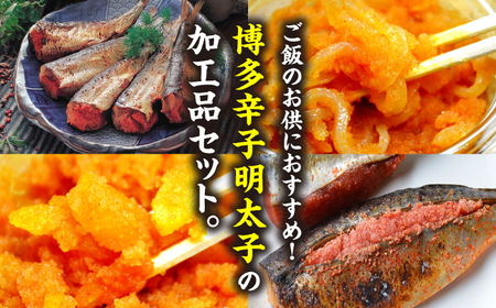 ご飯のお供!明太づくしAセット(数の子明太・いか明太・さば明太・いわし明太) 吉富町/株式会社マル五[BGAC047]