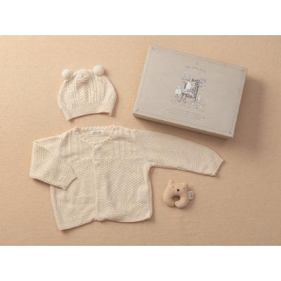 ふるさと納税 横浜市 ニットカーディガン&amp;ぼうし&amp;プチラトル　ギフトボックス付き TAK131