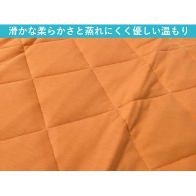 ふるさと納税 泉大津市 置くだけ簡単 やわらかくて気持ちいい　優しい温もり　敷パッド　100×200cm　オレンジ |  | 01