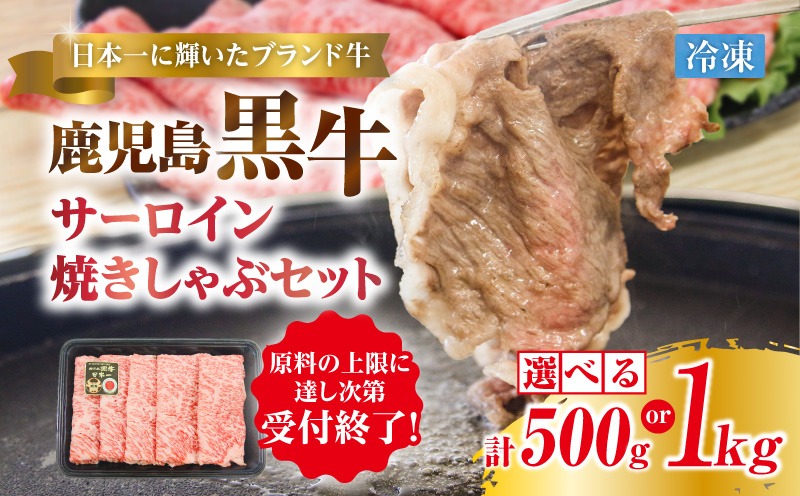 ＜選べる＞鹿児島黒牛サーロイン焼きしゃぶセット　K127-018_SKU
