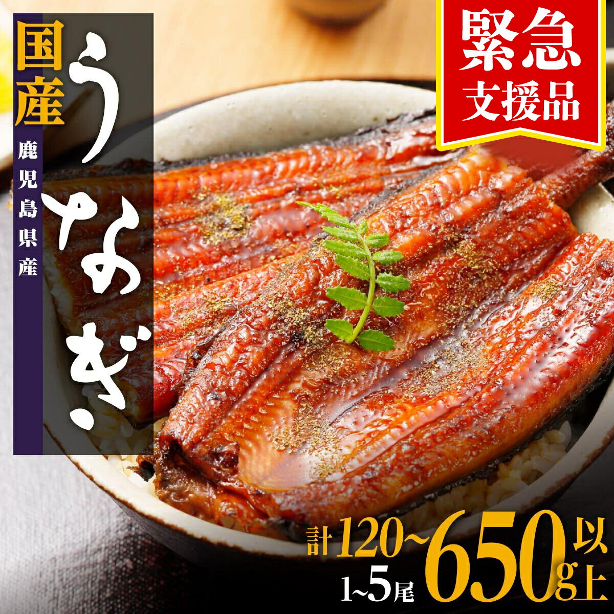 【ふるさと納税】 【緊急支援品】 うなぎ 高評価4.4以上 鰻 長蒲焼 1尾 3尾 5尾 120g ～ 650g | ふるさと納税 うなぎ 高級 ウナギ 鰻 丑の日 国産 蒲焼 蒲焼き たれ 鹿児島 大隅 大崎町 ふるさと 人気 送料無料