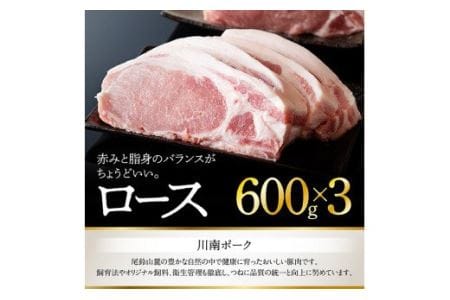 川南ポーク 豚肉ロースブロック 1.8kg【国産豚肉 九州産 宮崎県産豚肉 肉 豚肉 ブロック】