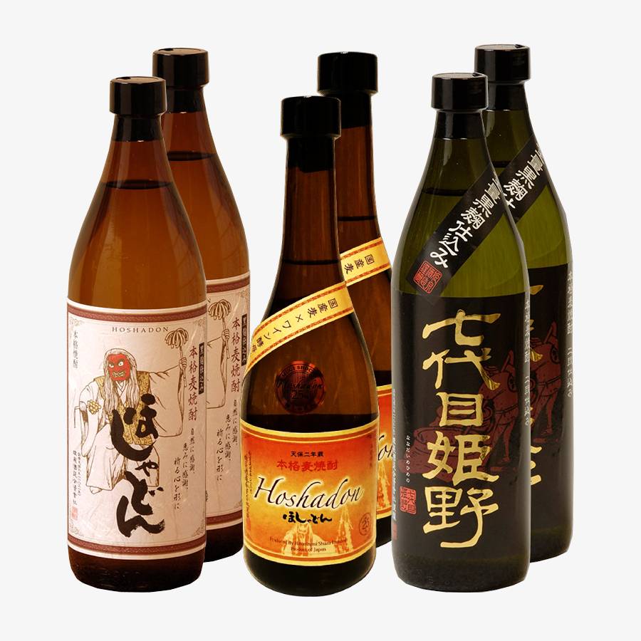 本格麦焼酎飲みくらべ3種　900ml×4本、720ml×2本セット　H5