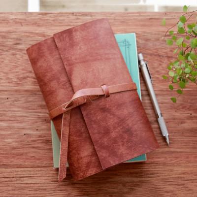 ふるさと納税 高槻市 【KAKURA】紐巻きバイブルシステム手帳 アンティークブラウン |  | 01