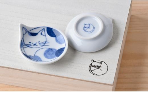 LB16 【波佐見焼】necoシリーズ 豆ねこ皿 6枚セット(木箱入り）【石丸陶芸】-3