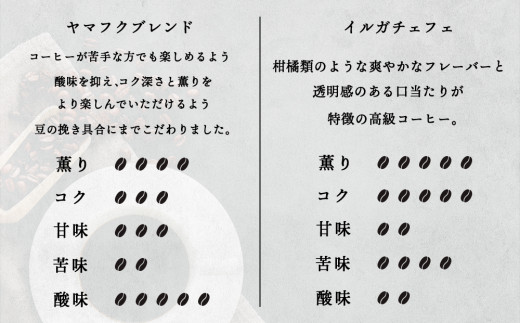 ドリップバッグコーヒー 2種飲み比べセット 各5袋（10袋）ヤマフクブレンド・イルガチェフェ