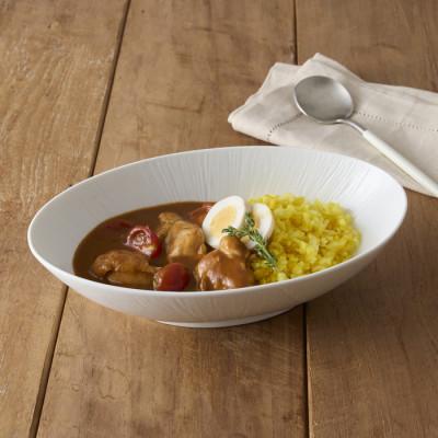 ふるさと納税 瑞浪市 【美濃焼】miyama.のカレーとパスタのうつわ(クリース)2個セット　白磁 |  | 02