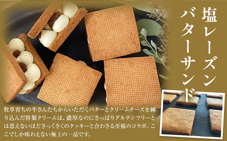 グルテンフリー 塩レーズンバターサンド 8個 Lagomsweetslabo《30日以内に出荷予定(土日祝除く)》合同会社Nami to Tsubu 焼き菓子 レーズン レーズンサンド スイーツ バタ