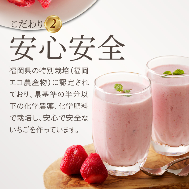 旬のおいしさそのまま！池田農園の特殊冷凍あまおう1.5kg