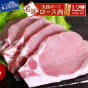 【ふるさと納税】 【大西ポーク】とんかつ・ポークステーキ用 ロース肉 1.2kg 昭和十年創業 老舗