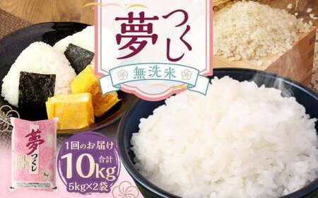【令和7年産】無洗米 食味鑑定士厳選 夢つくし 10kg （5kg×2袋） お米 米 白米 食品 ご飯 飯 5kg 2袋