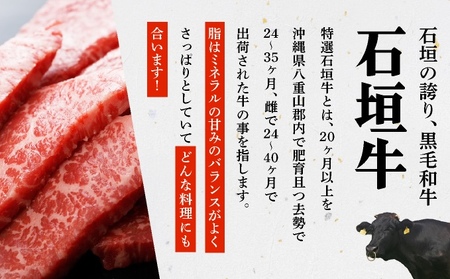 希少な特選石垣牛をご家庭で！！上ロースと上カルビ焼肉用食べ比べセット合計400g & 石垣牛 MARU秘伝の焼肉タレ100ml×1本 | 沖縄 石垣 特選 牛 上 ロース カルビ 肉 焼肉 食べ比べ 