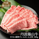 【ふるさと納税】丹波篠山東門牛至宝の霜降りしゃぶしゃぶ肉（500g）しゃぶしゃぶ 霜降り 丹波 丹波篠山 篠山牛 高級霜降り 牛肉 神戸牛 但馬牛